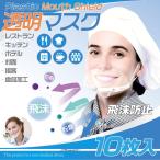 ＜1箱10枚入ヤマト60サイズ♪＞透明マスク　飛沫防止　プラスチックマウスシールド　サリバガード　フェイスシールド