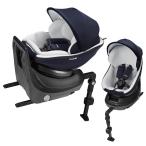 チャイルドシート ISOFIX 回転式 新生児 新生児から 新生児から4歳 クルムーヴ スマート Light エッグショック ISOFIX ネイビー Combi 出産祝い コンビ