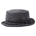 （大きいサイズ）ベーシックエンチ Tweed Pork Pie Hat ポークパイハット 60cm 62cm メンズ 帽子 ビッグサイズ ブ