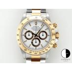 ショッピングロレックス ロレックス デイトナ エルプリメロ Ref.16523 ステンレススチール/イエローゴールド ホワイト文字盤
