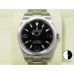 ロレックス エクスプローラーI 鏡面ブラックアウト Ref.214270 ステンレススチール ブラック文字盤 オイスターブレスレット