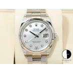 ロレックス デイトジャスト36 Ref.126234NG ステンレススチール/ホワイトゴールド ホワイトシェルx10Pダイヤ文字盤 オイスターブレスレット
