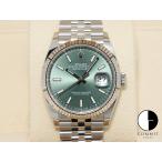 ロレックス デイトジャスト36 Ref.126234 ステンレススチール/ホワイトゴールド ミントグリーン文字盤 ジュビリーブレスレット
