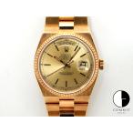 ロレックス オイスタークォーツ デイデイト36 Ref.19018N イエローゴールド シャンパン文字盤