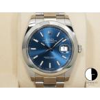 ロレックス デイトジャスト41 Ref.126300 ステンレススチール ブライトブルー文字盤 オイスターブレスレット
