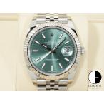 ロレックス デイトジャスト41 Ref.126334 ミントグリーン文字盤 ジュビリーブレスレット