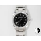 ロレックス オイスターパーペチュアル Ref.77080 ステンレススチール ブラック文字盤