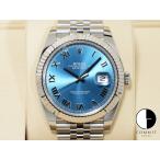 ロレックス デイトジャスト41 Ref.126334 アズーロブルー文字盤 ジュビリーブレスレット
