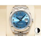 ロレックス デイトジャスト41 Ref.126300 ステンレススチール アズーロブルー文字盤 ジュビリーブレスレット