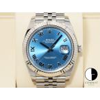 ロレックス デイトジャスト41 Ref.126334 アズーロブルー文字盤 ジュビリーブレスレット