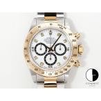 ロレックス デイトナ エルプリメロ Ref.16523G ステンレススチール/イエローゴールド ホワイト×8Pダイヤ文字盤