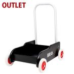 アウトレット品 ブリオ BRIO 歩行器 手押し車/黒  木のおもちゃ 1歳 おもちゃ 知育玩具 入園 入学