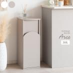 ゴミ箱 省スペース プッシュ扉式 韓国風 30リットル 30L 幅28cm アーチダストボックス Arco アルコ DB-A750 シンプル スリム 北欧 袋が見えない 縦型 宮武製作所