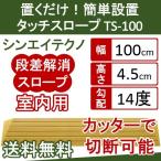 段差解消スロープ 発泡EVA シンエイテクノ 段差 解消 スロープ　タッチスロープ TS100-45 高さ4.5cm TS-100シリーズ（幅100cm）