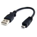 StarTech.com USB кабель /A - Micro-B/15cm/USB 2.0/480Mbps/ мужской * мужской /BK стандарт наличие =0