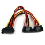 ＳｔａｒＴｅｃｈ．ｃｏｍ PC電源ケーブル/SATA-SATA分岐/15cm/4-15ピン/メス・オス 目安在庫=△