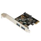 StarTech.com USB расширение карта /PCIe 2.0 - 2x USB-A/5Gbps/SATA источник питания 900mA стандарт наличие =^