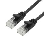 ホーリック LANケーブル UTP カテゴリー6A フラット 20m ブラック 