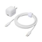 エレコム Type-C 充電器 PD PPS 30W 1ポート Type C ケーブル 付属 1.5m ホワイト メーカー在庫品