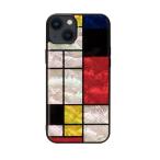 Ｉｋｉｎｓ 天然貝ケース for iPhone 14 Plus Mondrian