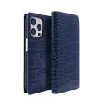 abbi SIGNATURE LIPARI イタリアンレザーダイアリーケース for iPhone 14 Pro ネイビー 手 取り寄せ商品