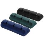 オウルテック MOTTERU ケーブルクリップ sofumo 3本固定可能 ダークカラー (3色×各1個) 1パック 取り寄せ商品