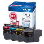 ブラザー インクカートリッジ 4色パック大容量 LC3119-4PK 目安在庫=△