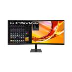 ＬＧ　Ｅｌｅｃｔｒｏｎｉｃｓ　Ｊａｐａｎ 34型 3440×1440 21:9 曲面型ウルトラワイドモニター ブラック 目安在庫=△