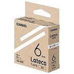 カシオ計算機（CASIO） Latecoテープ 8M巻 6mm 白に黒文字 XB-6WE メーカー在庫品