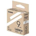 カシオ計算機（CASIO） Latecoテープ 8M巻 9mm 白に黒文字 XB-9WE メーカー在庫品