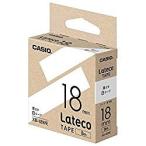カシオ計算機（CASIO） Latecoテープ 8M巻 18mm 白に黒文字 XB-18WE メーカー在庫品