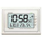 カシオ計算機（CASIO） 電波掛け時計デジタル パールホワイト IDL-150NJ-7JF メーカー在庫品