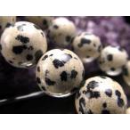 ショッピングダルメシアン 10mm珠 ダルメシアンジャスパー 一連 約38-40cm 碧石 極上 天然石 ビーズ パワーストーン rn-p パワーストーン