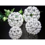 制作保証書付き 水晶 フラーレン 約4mm珠使用 直径約30mm 重さ約12g 90個の水晶で組み上げられたフラーレン パワーストーン