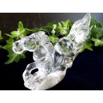 ショッピング置物 店頭展示中 2026年の干支 水晶 馬 彫刻置物 幅約101mm 重さ161g 透明な彫刻が捉えた 躍動の一瞬 光を纏い疾走する 気高き姿 縁起物 成功運 出世運 勝負運