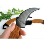 ショッピングナイフ 漆黒の曲線美 オブシディアン カランビット型 ナイフ 長さ約20cm 重さ約65g-85g 1個売り 気品ある黒曜石使用 古来からの強力な守護石 コレクションに