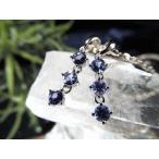 極上5A宝石質ゆらゆら揺れるタイプ3連タンザナイトペンダントトップラウンド...