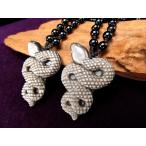 シルバーオブシディアン蛇モチーフネックレスサイズ調整可能58cm-72cm...