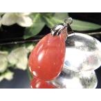 インカローズペンダントトップドロップ型石サイズ縦約19mm約3.7g艶やか...