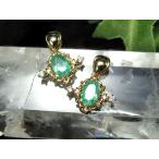 超透明宝石質5Aエメラルド翠玉ペンダントトップオーバルカットゴールドタイプ...