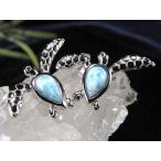 カメモチーフラリマーブルーペクトライトペンダントトップ最大幅14mm前後1...