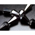 ブラックスピネルドロップカット縦約5mm-6mm×横約3.5mm一連約30...