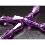 縦約4.5mm-6mm×横約3mmアメジストドロップカット一連約34-36...