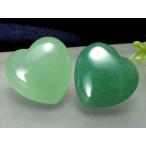 Yahoo! Yahoo!ショッピング(ヤフー ショッピング)1個売り 透明 アベンチュリン ハート型タンブル 幅約20mm ぷっくり 疲労回復・癒しの石 可愛らしいミニサイズ 砂金水晶 パワーストーン