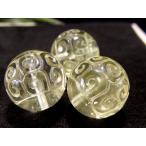 摩尼車珠タイプリビアングラスマニコロビーズ幅約15mm1個売り貴重パーツ宇...