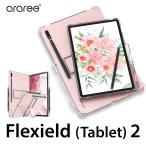 Galaxy Tab S8 Plus ケース 軽量 シンプル ソフト クリアケース Sペン 収納 可能 耐衝撃 カバー Samsung GalaxyTabS8Plus GalaxyタブS8Plus araree Flexield