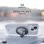 MagSafe リング スタンド 付き 薄型 スマホリング マグネット 使用 マグセーフ 携帯リング 各種 iPhone 他 スマホ 対応 MONOCOZZI ESSENTIALS Magnetic Ring