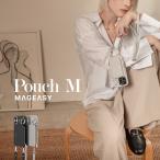 ショッピングiphone16 iPhone 16 ケース MagSafe 対応 ショルダー ストラップ 付き カード 収納 レザー カードケース ポーチ付き 財布 スマホケース iPhone16 対応 MagEasy Pouch M