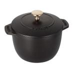STAUB(ストウブ) ラ・ココット de GOHAN M ブラック お返し ギフト 2025 プレゼント お返し