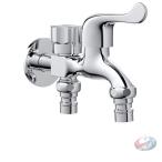 双口水栓 屋外 2口 蛇口 真鍮製 ゾン